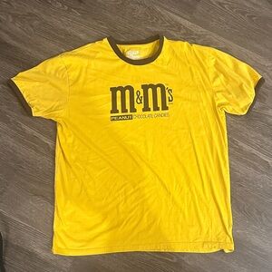 M&M'S Bright Yellow Tee with Brown Trim